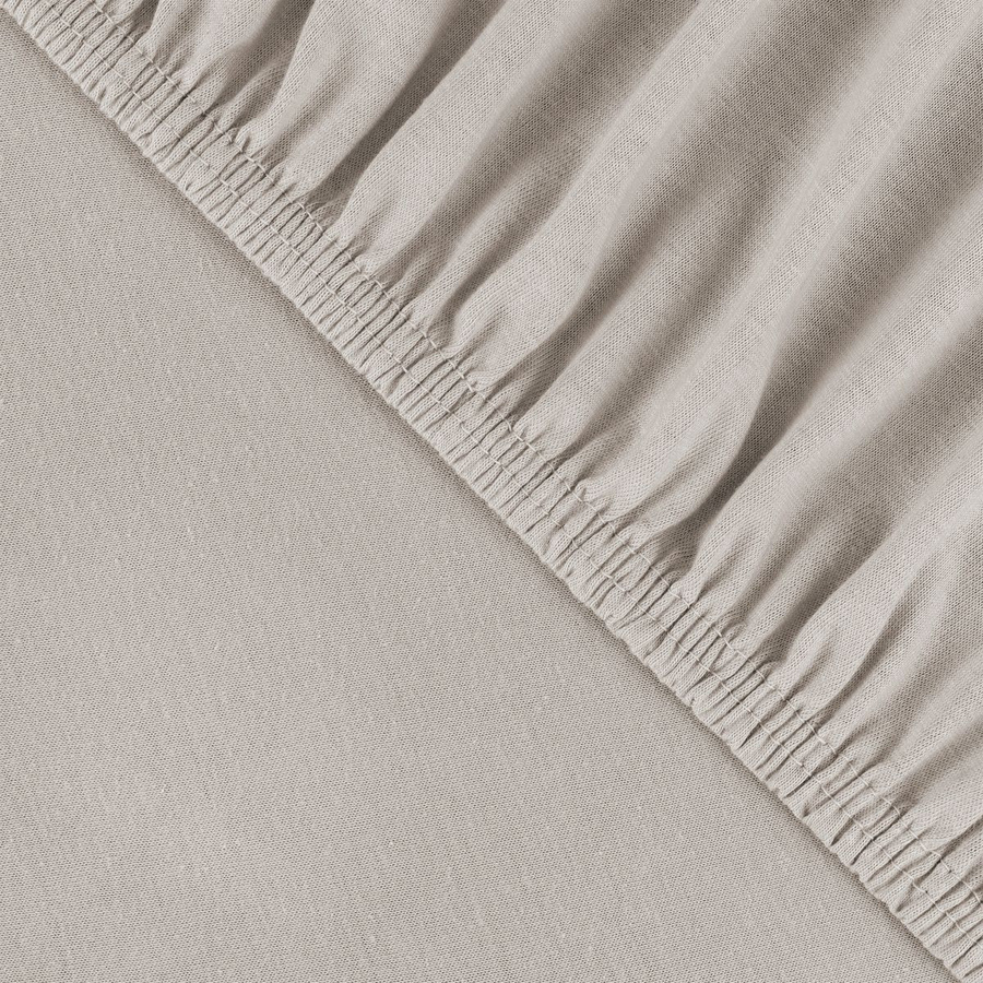 Julius Zöllner Spannbetttuch aus Jersey Baumwolle für Babys, Taupe, 40 x 90 cm - Bild 2