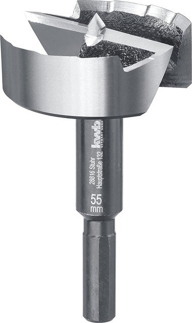 kwb SPEED Forstnerbohrer aus Edelstahl in Silber und Schwarz, Durchmesser: 55 mm - Bild 1
