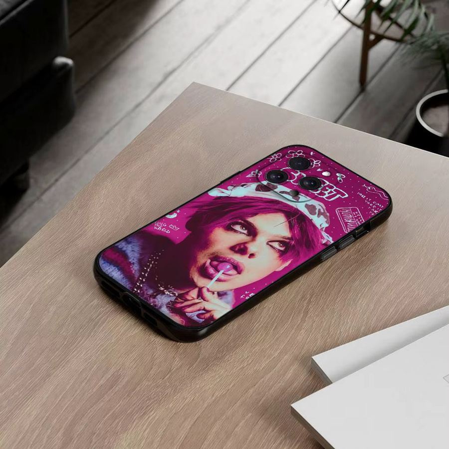 Mesuca Handyhülle im Yungblud Design für iPhone 11 bis iPhone 17 Pro Max, Schwarz/Mehrfarbig, Weiche Schutzhülle - Bild 2