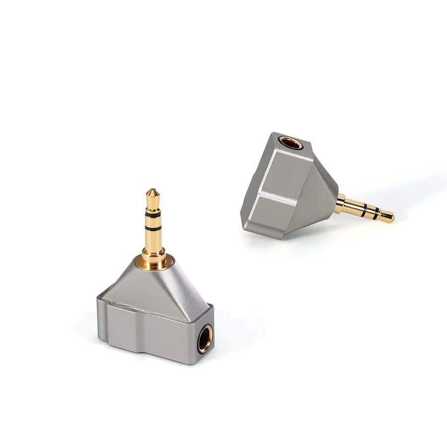 ddHiFi DJ44CPro Audio-Adapter von 3,5 mm Klinke auf 4,4 mm Balanced mit OCC-Verbindungskabel in Grau - Bild 1