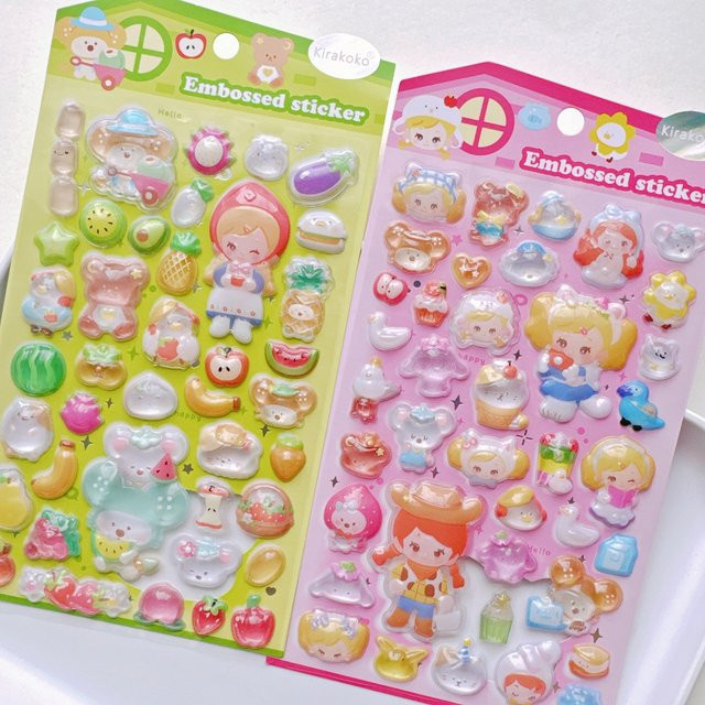 Kirakoko Magic Garden 3D-Relief-Aufkleber aus Resin in Multicolour für Scrapbooking und Journaling - Bild 1