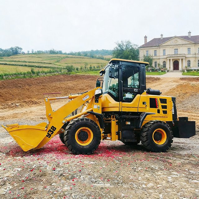 TIENU Multifunktions-Radlader 4x4 Hochleistungs-Gartenlader in Grün und Gelb - Bild 1