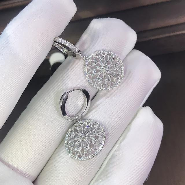 Allbestart Ohrringe, Silber, Diamant, Zirkonia, Damen - Bild 1