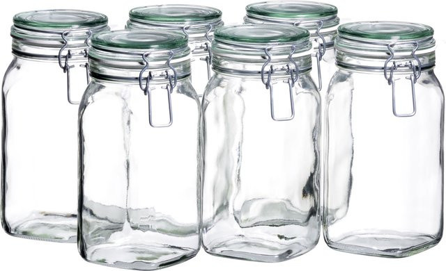 Mäser Einmachglas Gothika mit Deckel Transparent 1,45 l - Bild 1