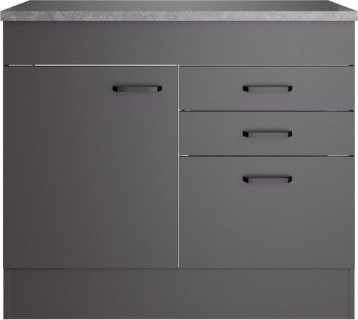 OPTIFIT Spülenunterschrank Kiel420 Anthrazit Matt B/T/H: 100 x 60 x 88 cm