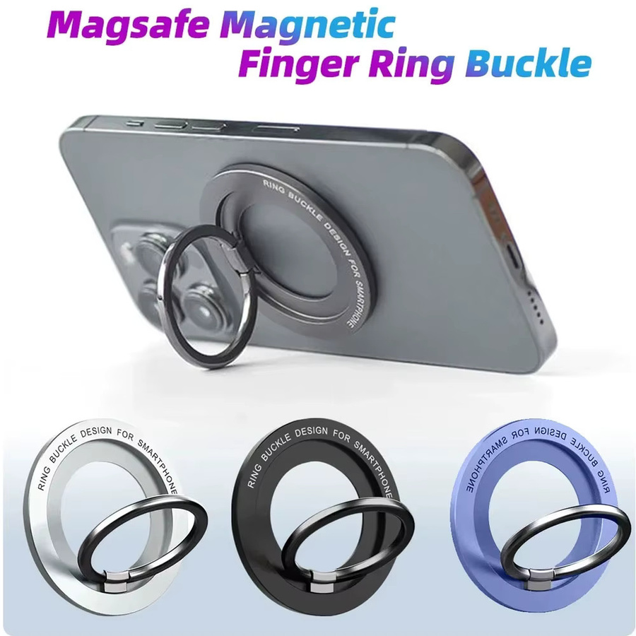 Magnetischer Handyhalter Mini Fingerring-Sockel für MagSafe kompatible iPhones in Rot - Bild 2