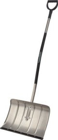 FREUND Schneeschieber 97040 Flüsterkante mit Ergo-Alu-Stiel in Silber - Bild 1
