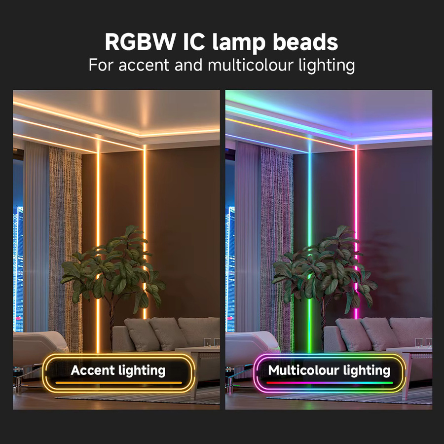 BTF-LIGHTING COB RGBW IC LED-Lichtstreifen mit 784 LEDs WS2814 adressierbare Traumfarben DC24V Multicolor - Bild 3