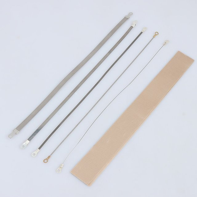 HUXUAN Impulsschweißgerät Ersatzset mit Hochtemperatur-Dichtungsstreifen und Heizdraht in Silber, 200/300mm - Bild 1