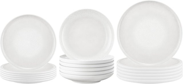 Seltmann Weiden Teller-Set Sento Home aus Porzellan, 18er Set, Weiß - Bild 1