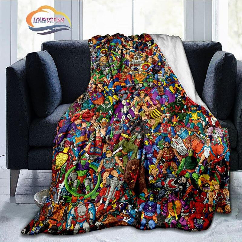 BestDream007 He-Man Flanelldecke mit 3D-Print, weiche Plüschdecke in Multicolour, B: 100 cm, T: 150 cm - Bild 3