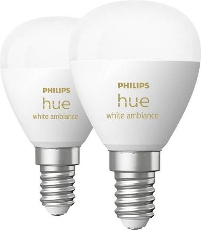 Philips Hue White Ambiance LED-Leuchtmittel E14 Tropfenform 2er-Pack - Bild 2