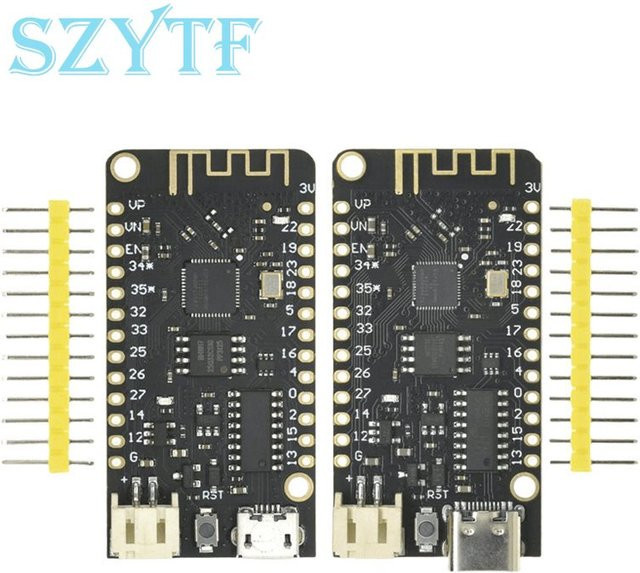 LOLIN32 ESP32 Dev Board mit WiFi und Bluetooth, ESP-32 REV1 Modul mit CH340G und USB-C Anschluss für Arduino und MicroPython, Schwarz - Bild 1