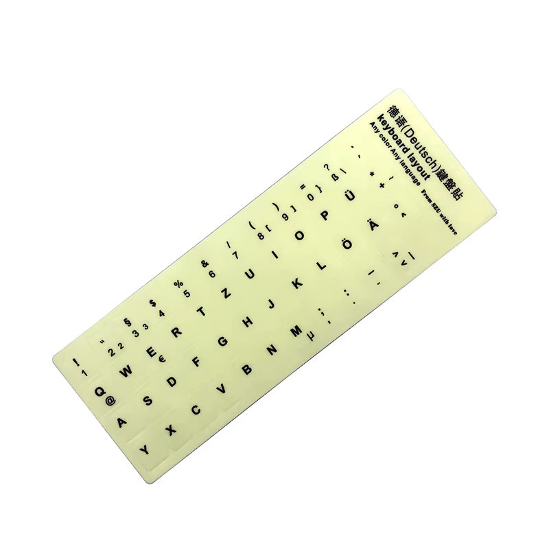 HECULAS Tastatur Aufkleber Deutsches Tastatur Layout Buchstaben Alphabet in Schwarz - Bild 2