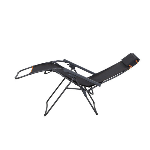 Siena Garden Campingstuhl Relax Comfort Anthrazit mit verstellbarer Kopfstütze und Armlehnen B/T/H: 65 x 19 x 91 cm - Bild 3