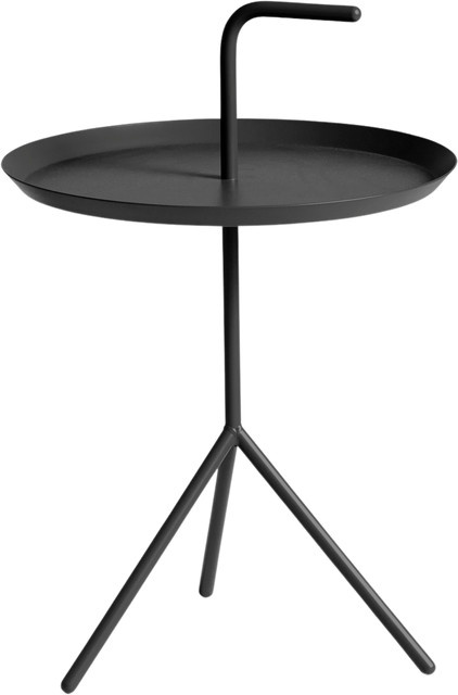 HAY Dlm Beistelltisch in Schwarz mit industriellem Design für den Garten - Bild 1