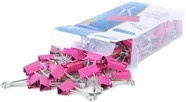 RAPESCO Foldbackklemmer 19 mm in Pink, 80 Stück pro Packung - Bild 1