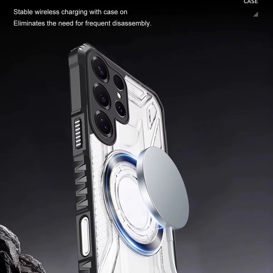 Fundas MagSafe Schutzhülle für Samsung Galaxy S26 Ultra und S26 Plus, transparent, stoßfest und rutschfest mit Rundum-Kameraschutz - Bild 3