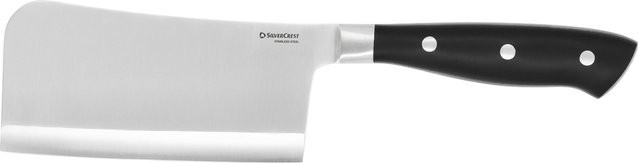 SILVERCREST Premium-Küchenmesser-Set in Silber mit Kochmesser, Santoku-Messer und Hackmesser - Bild 1