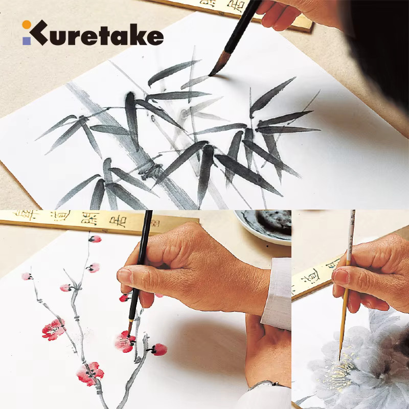 Kuretake ZIG Menso Kalligraphie-Pinselstift mit gemischter Haarspitze für Aquarellmalerei, Comic-Illustrationen und Linienzeichnungen, Multicolour - Bild 2