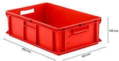 SSI Schäfer Kasten im EURO-Maß EF 6180, rot, 35,4 l - Bild 1