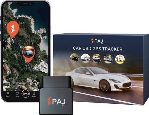 PAJ GPS CAR OBD 4G 2.0 GPS Tracker Fahrzeugtracker Schwarz - Bild 1