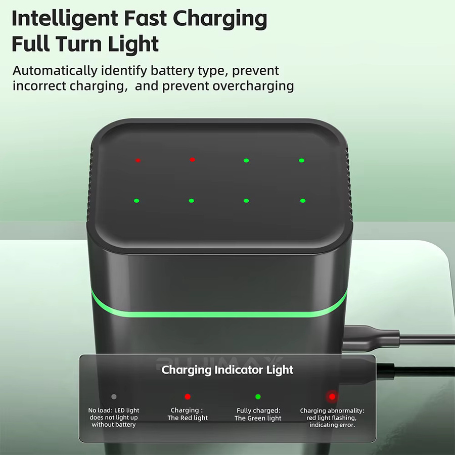 PUJIMAX 1,5 V AAA Lithium-Ionen-Akku mit intelligentem Ladegerät Set, 1100 mWh - Bild 2