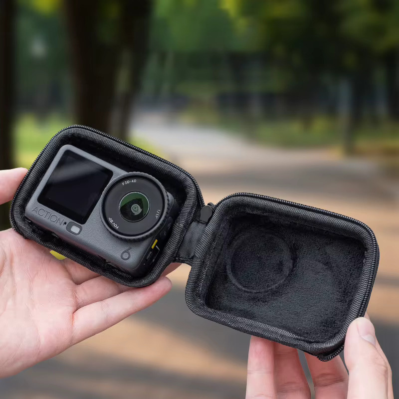 Osmo Action 6 Tragetasche von DJI in Schwarz – PU-harte Aufbewahrungstasche als Reiseschutz und Schutzzubehör - Bild 4