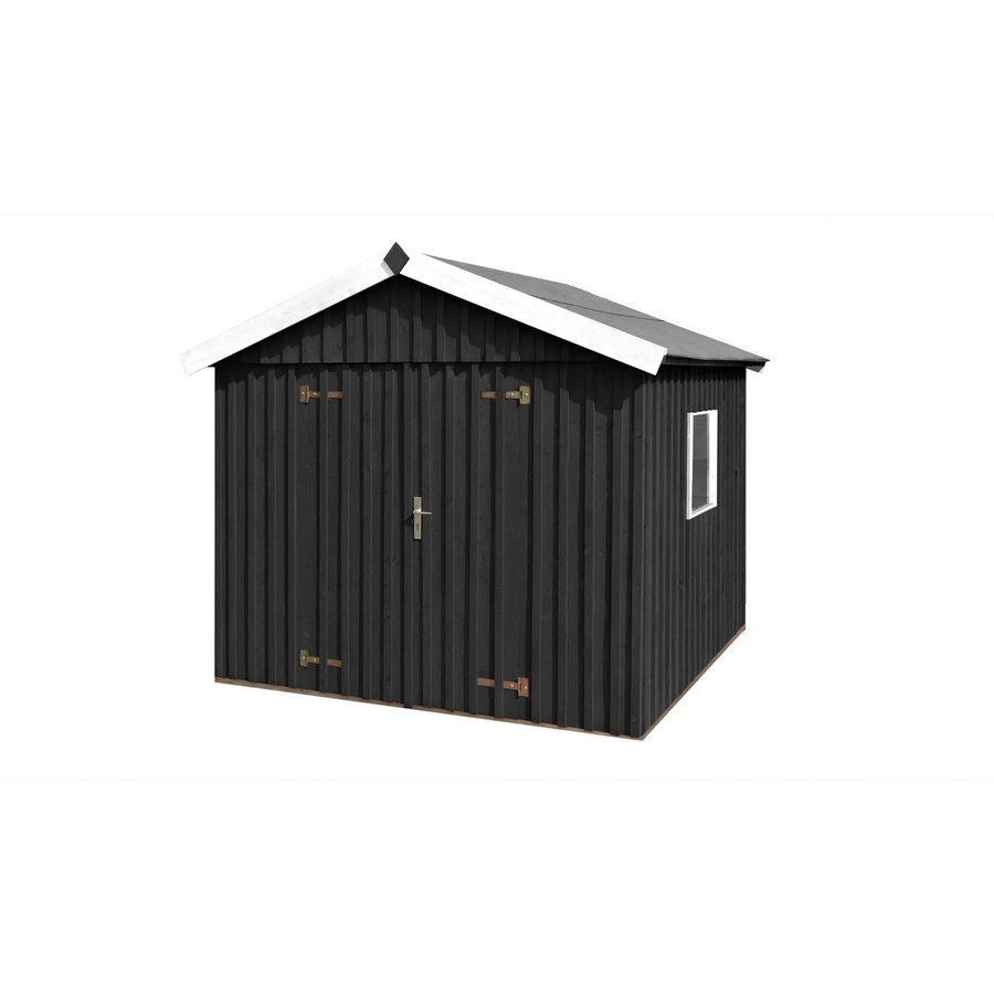 WEKA Schwedenhaus Gartenhaus Gr. 3 aus Holz in Grau, B/H/T: 277 x 230 x 246 cm - Bild 2