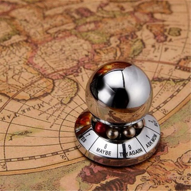 Metall-Entscheidungsball-Spinner, rotierendes Dekompressionsspielzeug, silber - Bild 1