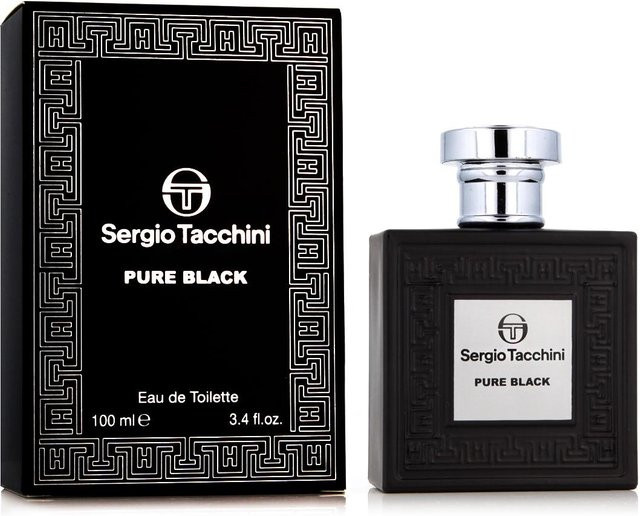 Sergio Tacchini Pure Black Eau de Toilette, 100 ml, Herren - Bild 1