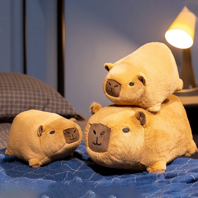 MIAOOWA Capybara-Plüschtier, 24/35 cm, braun - Bild 1