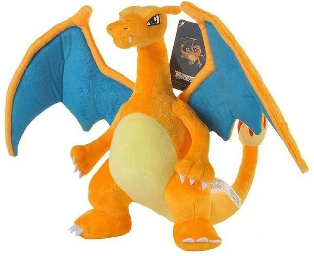 Kidsly Glurak Pokémon Plüschtier, 25cm, Gold, Orange - Bild 1