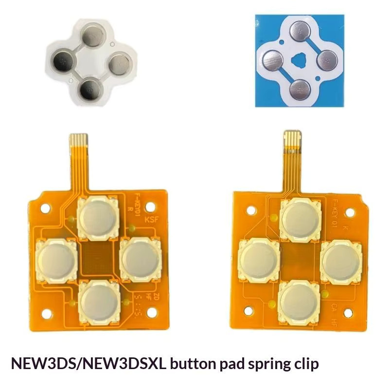Nintendo D-Pad Dome Snap PCB-Platine und ABXY-Tastenaufkleber Leitfolie für New 3DS und New 3DS XL Controller Reparaturset - Bild 4