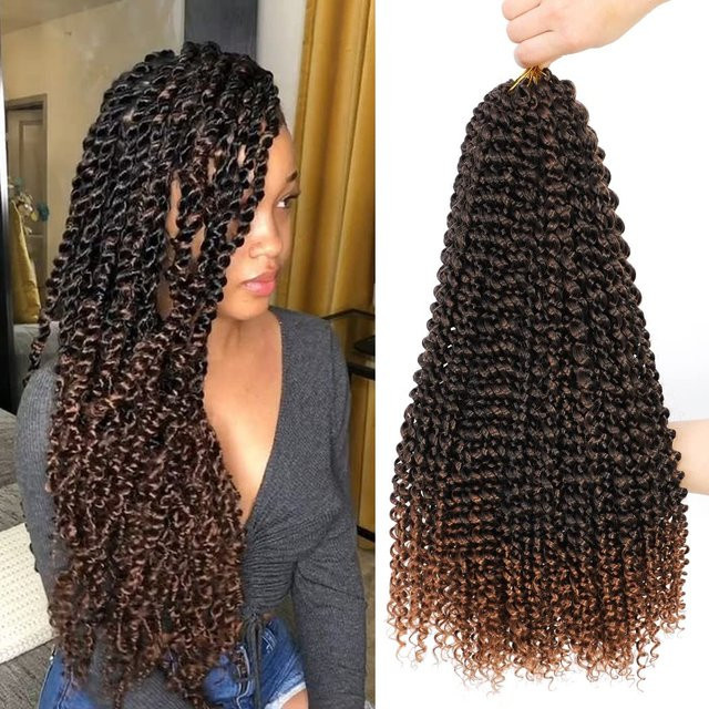 Refeeny Passion Twist Häkelhaar Wasserwelle, 45,7 cm, 1B/27 - Bild 1