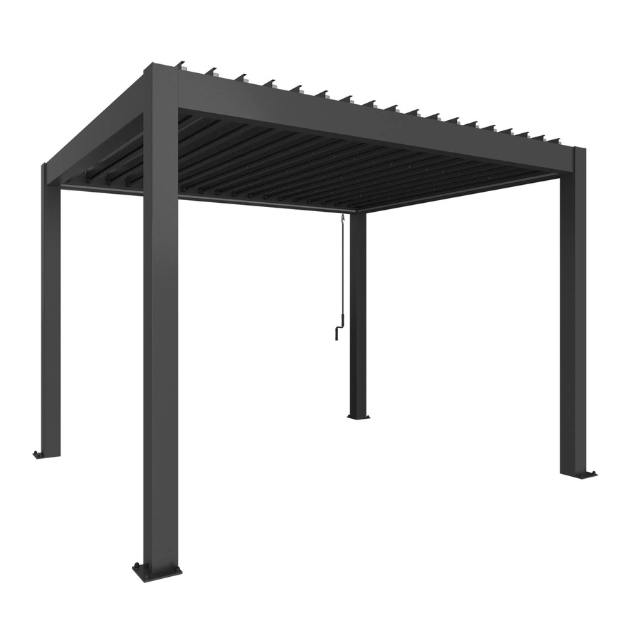 Biohort Pergola modern aus Stahl in Dunkelgrau-Metallic, B/H/T: 312 x 264 x 367,5 cm - Bild 2