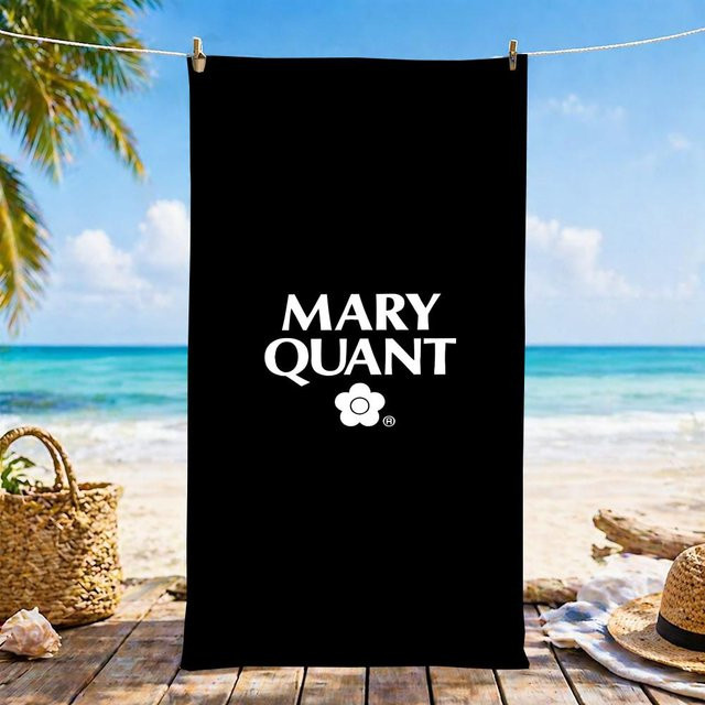 Mary Quant Strandtuch aus Mikrofaser in Schwarz, schnelltrocknend und sandfrei, B/H: 60 x 35 cm - Bild 1