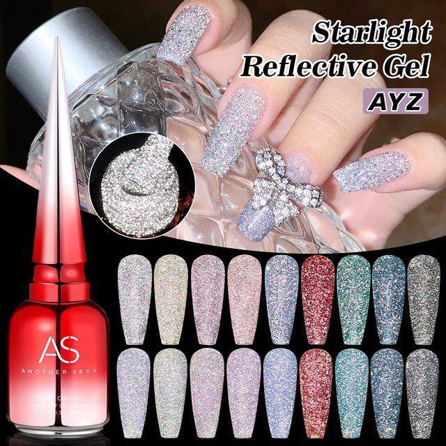 AS Firefly Glitzer-Gel-Nagellack, 15 ml, schimmernd - Bild 1