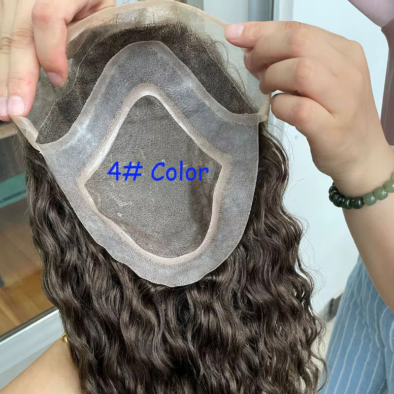 eseewigs Haarsystem für Herren, natürlich gewellt, 8 x 10 Zoll - Bild 6