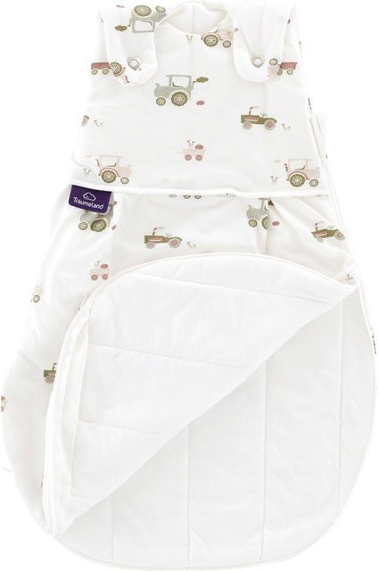 Träumeland Ganzjahresschlafsack Liebmich für Babys in Grün und Weiß mit 2.5 TOG - Bild 1