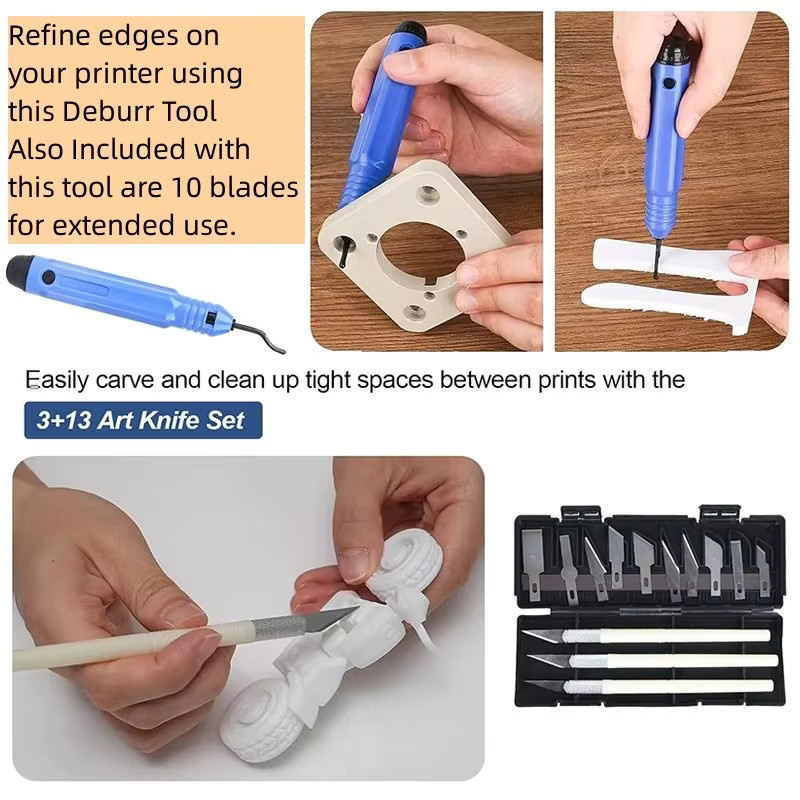 Creality 3D Druck Werkzeug Kit mit Scalpel #11 aus gehärtetem Stahl zum Entgraten und Gravieren - Bild 2