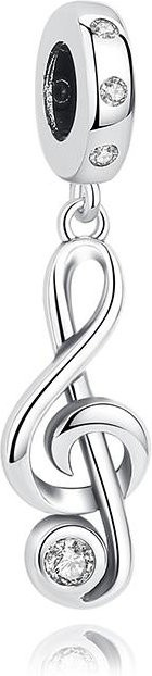 Charm 925 Silber, Perle, Zirkonia, Damen - Bild 1