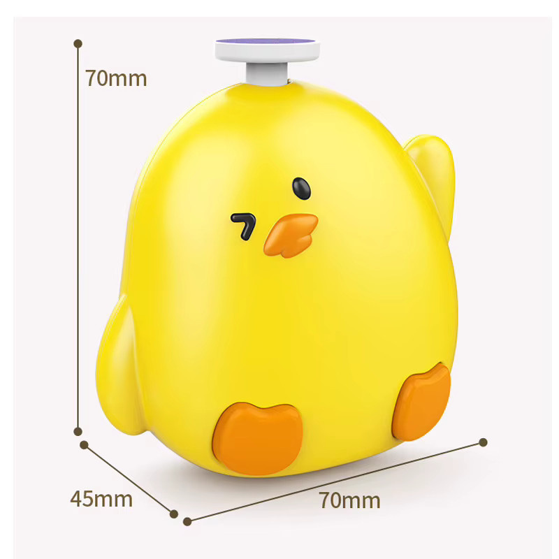 Elektrischer Baby Nagel Trimmer, Huhn Form, Gelb - Bild 2