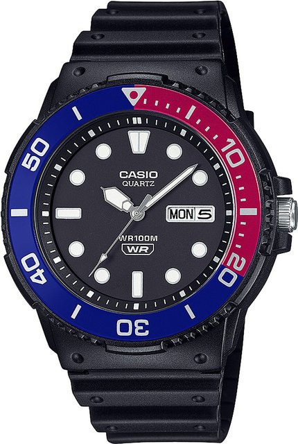 Casio Herrenuhr, Quarz, Kunststoff, Schwarz, 45 mm, 10 ATM - Bild 1