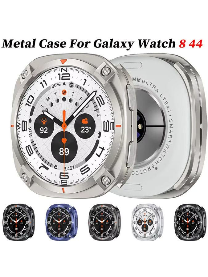 CHIICSMART Schutzhülle für Samsung Galaxy Watch 8, 44 mm, Aluminiumlegierung, Silber, Unisex - Bild 6