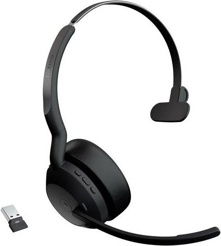 Jabra Evolve2 55 Mono On-Ear Headset Bluetooth Schwarz mit Noise Cancelling und MS-Teams Optimierung - Bild 2