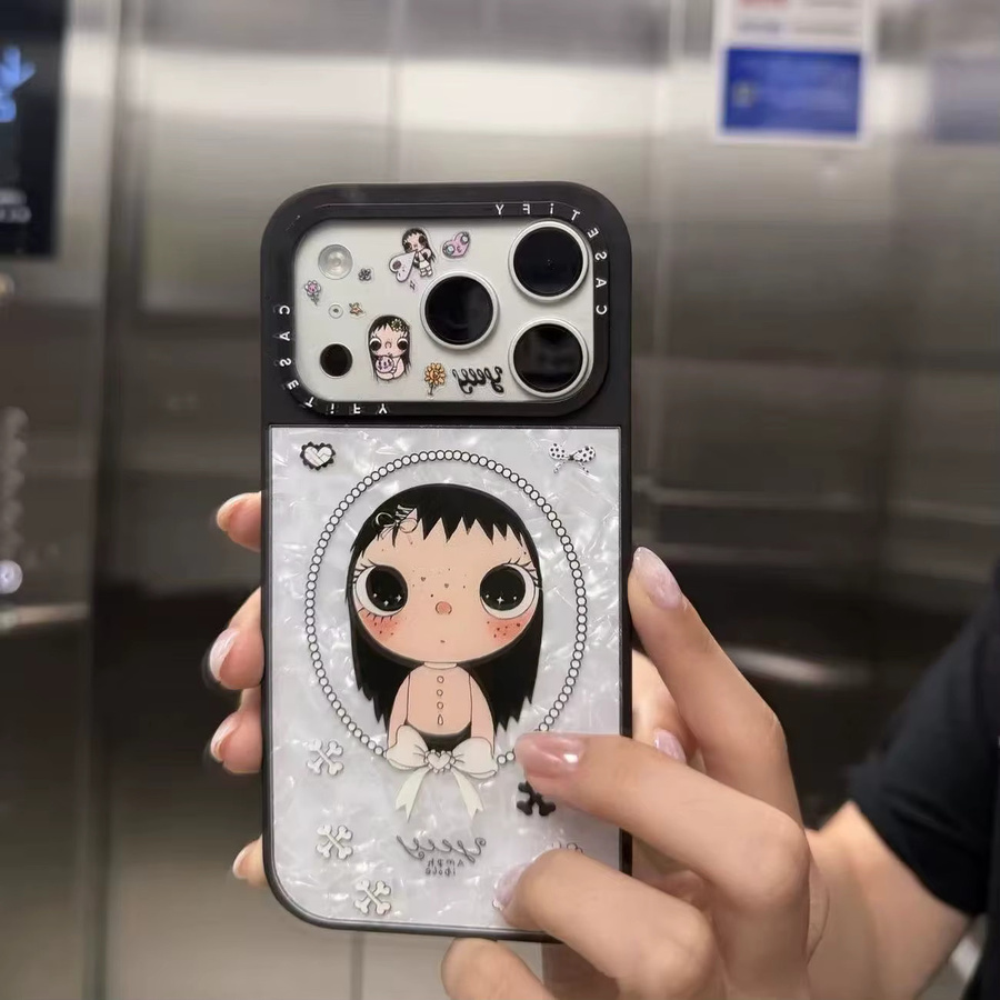Jade Yuy Koreanische Cartoon-Mädchen Sticker mit Herz-Motiv in Multicolour zur Handy-Dekoration - Bild 3