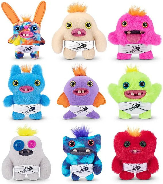 Fuggler Mr Needles Munch Rabid Rabbit Wide Eyed Weirdo, Plüschtier, 9cm - Bild 1