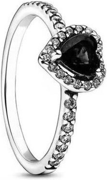 Charm Ringe 925 Silber, Herzförmig, Zirkonia, Damen - Bild 1