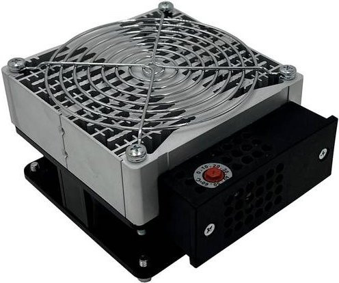 RO/SE LM-Heizungen HH-TH Gebläseheizung Schaltschrankheizung mit Lüfter, Farbe: Silber, B/T/H: 148 x 119 x 70 mm, 230 V/AC, max. 250 W - Bild 1